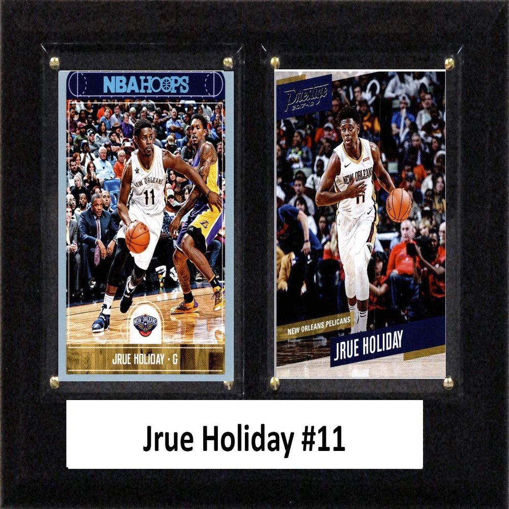 C&I Collectables NBA New Orleans Pelicans Mens 68HOLIDAYNBA 6"x8" Jrue Holiday New Orleans Pelicans Two Card Plaque, Brown, N/A