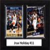 C&I Collectables NBA New Orleans Pelicans Mens 68HOLIDAYNBA 6"x8" Jrue Holiday New Orleans Pelicans Two Card Plaque, Brown, N/A view 1