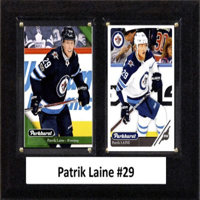 C&I Collectables NHL Winnipeg Jets Mens 68LAINENHL 6"x8" Patrik Laine Winnipeg Jets Two Card Plaque, Brown, N/A