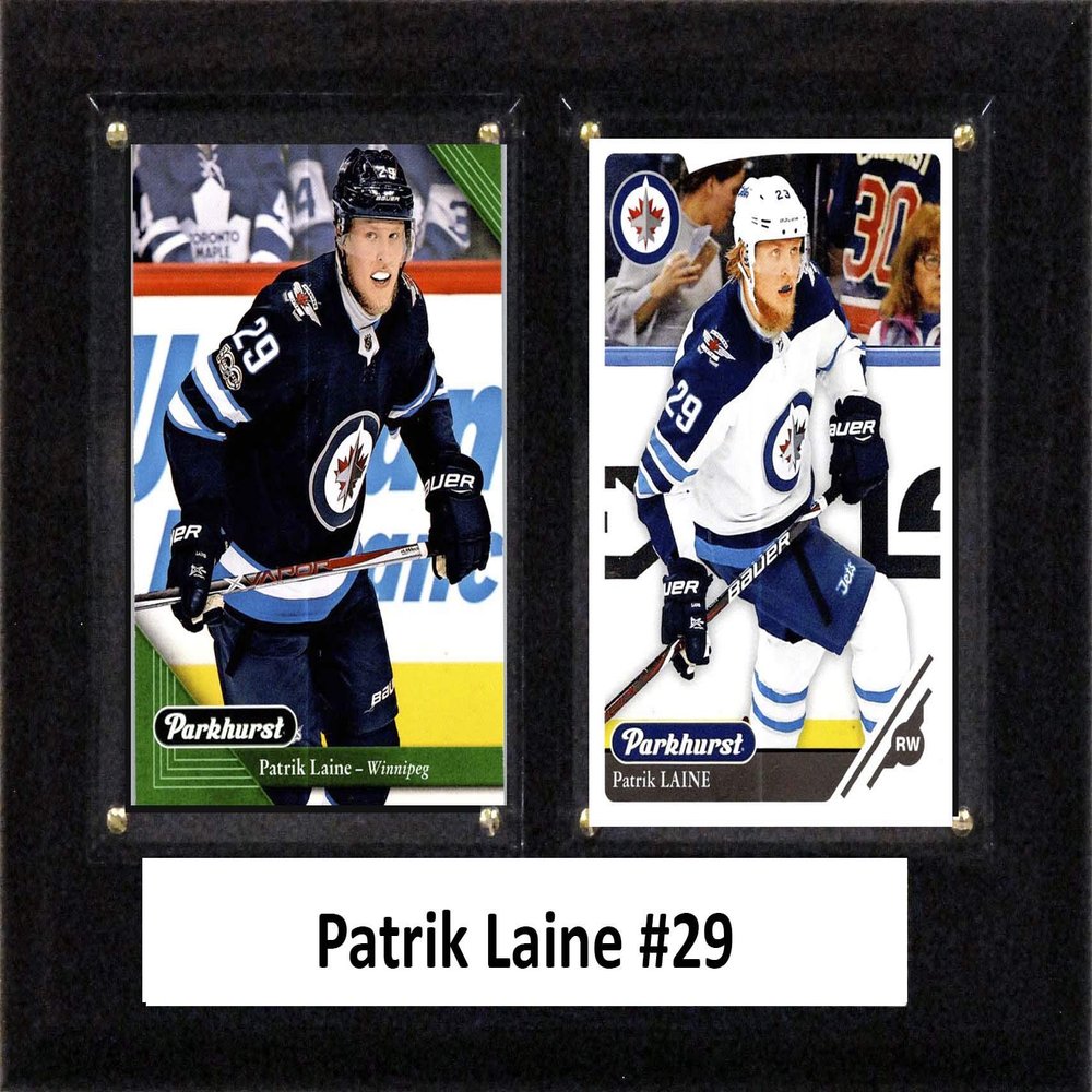 C&I Collectables NHL Winnipeg Jets Mens 68LAINENHL 6"x8" Patrik Laine Winnipeg Jets Two Card Plaque, Brown, N/A