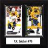 C&I Collectables NHL Nashville Predators Mens 68SUBBANNHL 6"x8" P.K. Subban Nashville Predators Two Card Plaque, Brown, N/A view 1