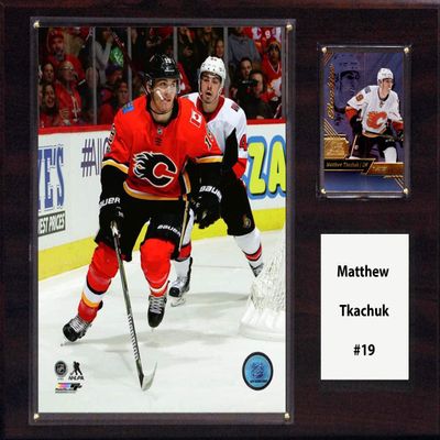 C&I Collectables NHL Calgary Flames Mens 1215MTKACHUKNHL 12"x15" Matthew Tkachuk Calgary Flames Player Plaque, Brown, N/A