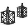 GPMTER Bike Pedals 9/16 for MTB, Mountain Road Bicycle Flat Pedal, with 16 Anti-Skid Pins -Universal Lightweight Aluminum Alloy Platform Pedal for Travel Cycle-Cross Bikes etc Black view 1