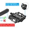GPMTER Bike Pedals 9/16 for MTB, Mountain Road Bicycle Flat Pedal, with 16 Anti-Skid Pins -Universal Lightweight Aluminum Alloy Platform Pedal for Travel Cycle-Cross Bikes etc Black view 3