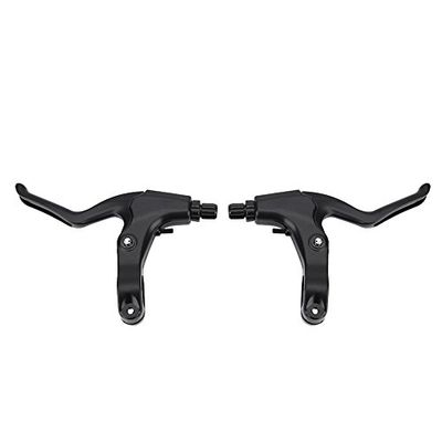 Brake Lever, Aluminum Alloy Brake Lever Set for Mountain Bikes Black