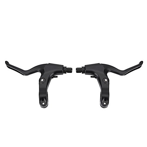 Brake Lever, Aluminum Alloy Brake Lever Set for Mountain Bikes Black