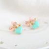 HAPPYAN Fashion Clip On Earrings for Women Charm Enamel Heart Bowknot No Pierced Earrings (Bow-knot heart) view 3
