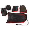 REDCAMP 5PCS Small Ditty Bags Set for Backpacking, Ultralight Nylon Mesh Drawstring Stuff Sack Assortment Storage Pouch Bags for Outdoor Camping Indoor Home, Red view 2