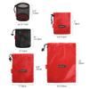 REDCAMP 5PCS Small Ditty Bags Set for Backpacking, Ultralight Nylon Mesh Drawstring Stuff Sack Assortment Storage Pouch Bags for Outdoor Camping Indoor Home, Red view 4