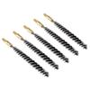 BOOSTEADY 5 Pcs Nylon Bristle Bore Gun Cleaning Brush for Pistol, 50 Professional Square Patches, .260/6.5MM, .17, .22, .357/9MM, .40, .45, .30 Caliber