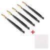 BOOSTEADY 5 Pcs Nylon Bristle Bore Gun Cleaning Brush for Pistol, 50 Professional Square Patches, .260/6.5MM, .17, .22, .357/9MM, .40, .45, .30 Caliber view 2