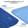 CAMBIVO Large Yoga Mat (6'x 4'), Extra Wide Workout Mat for Men and Women, 1/3 &1/4 Thick Exercise Fitness TPE Mat for Home Gym, Yoga, Pilates, Workout (Blue), 6mm view 4
