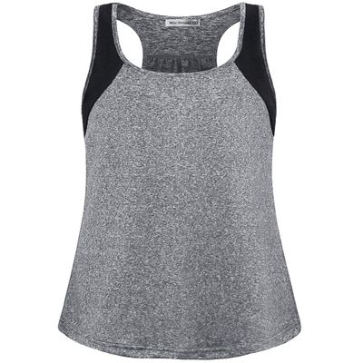 MISS FORTUNE Running Tank Tops for Women, Active Wear Tops Workout Clothes Loose Fit Sleeveless Exercise Shirts Sports Wear Blue 3X