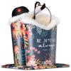 PG6 PU Leather Double Velvet Plush Protective Eyeglasses Holder for Desks view 3