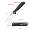 GANZO Firebird FH41-CF Pocket Folding Knife D2 Steel Blade G10 Anti-Slip Handle with Clip Fishing Hunting Camping Outdoor Flipper EDC Pocket Knife Best Gift for Men(Carbon Fiber) view 2