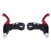 Brake Levers 1 Pair Aluminium Alloy Cycling Brake Level Handles Brake Levers for Road Mountain Bike(Red) view 1