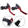 Brake Levers 1 Pair Aluminium Alloy Cycling Brake Level Handles Brake Levers for Road Mountain Bike(Red) view 2