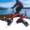 Brake Levers 1 Pair Aluminium Alloy Cycling Brake Level Handles Brake Levers for Road Mountain Bike(Red) view 3