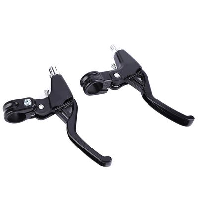 Alomejor Brake Levers 1 Pair Aluminium Alloy Cycling Brake Level Handles Brake Levers for Road Mountain Bike(Black)