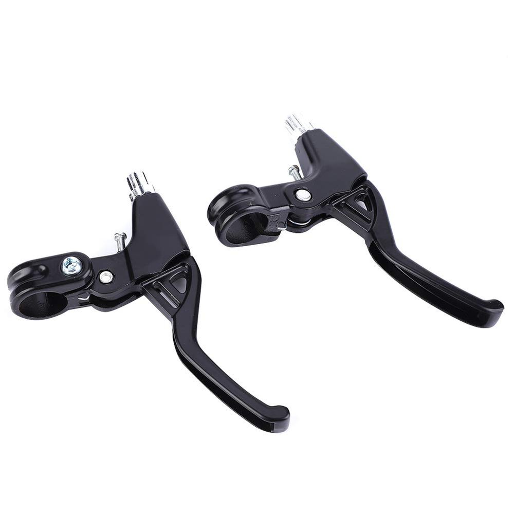 Alomejor Brake Levers 1 Pair Aluminium Alloy Cycling Brake Level Handles Brake Levers for Road Mountain Bike(Black)