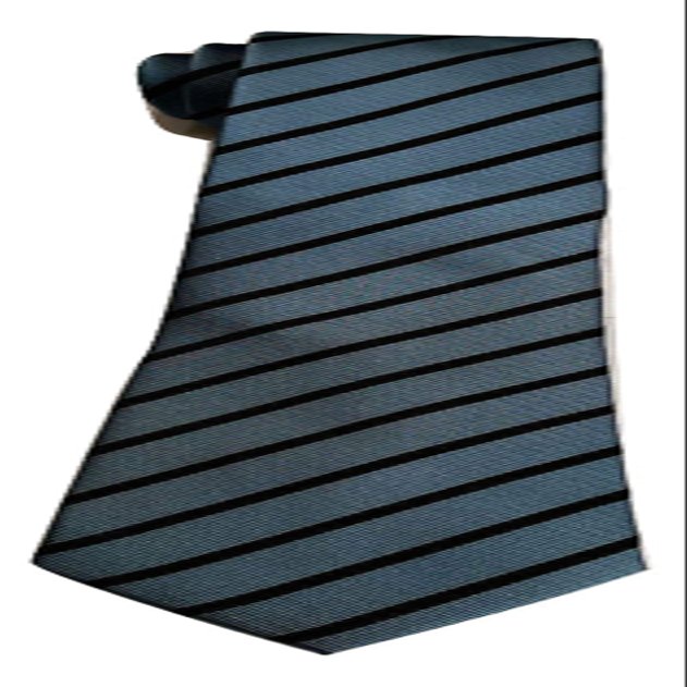 L&L Mens Boys School Uniform football prom party Striped tie (Blue/Black)