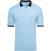 Murray Sporting Goods Short Sleeve Polo Baseball and Softball Umpire Shirt - Sized for Chest Protector (Light Blue, Medium) view 1