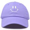 DALIX Smile Baseball Cap Smiling Face Happy Dad Hat Men Women Teens in Lavender view 1
