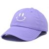 DALIX Smile Baseball Cap Smiling Face Happy Dad Hat Men Women Teens in Lavender view 4