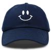 DALIX Smile Baseball Cap Smiling Face Happy Dad Hat Men Women Teens Navy Blue view 1