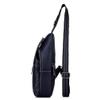 Hebetag Leather Sling Bag Backpack for Men Women Travel Outdoor Camping Crossbody Shoulder Chest Day Pack Hiking Walking Backpacks Black view 4