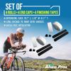 ALIEN PROS Bike Handlebar Tape EVA (Set of 4) White - Enhance Your Bike Grip with These Bicycle Handle bar Tape - Wrap Your Bike for an Awesome Comfortable Ride (Set of 4, White) view 2