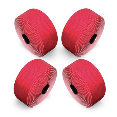 ALIEN PROS Bike Handlebar Tape PU (Set of 4) Red - Enhance Your Bike Grip with These Bicycle Handle bar Tape - Wrap Your Bike for an Awesome Comfortable Ride (Set of 4, Red)