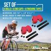 ALIEN PROS Bike Handlebar Tape PU (Set of 4) Red - Enhance Your Bike Grip with These Bicycle Handle bar Tape - Wrap Your Bike for an Awesome Comfortable Ride (Set of 4, Red) view 4