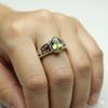 55Carat Natural Peridot Ring 925 Sterling Silver Oval Cut August Birthstone Bezel Style Jewelry Size 4-13 view 4