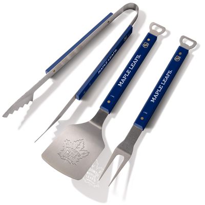 NHL Toronto Maple Leafs Unisex NHL Toronto Maple LeafsNHL Spirit Series 3-Piece BBQ Set, Blue, 22" x 9"