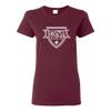 UGP Campus Apparel LS02 - Iona Gaels Primary Logo Womens T Shirt - 3X-Large - Maroon view 1