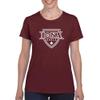 UGP Campus Apparel LS02 - Iona Gaels Primary Logo Womens T Shirt - 3X-Large - Maroon view 4