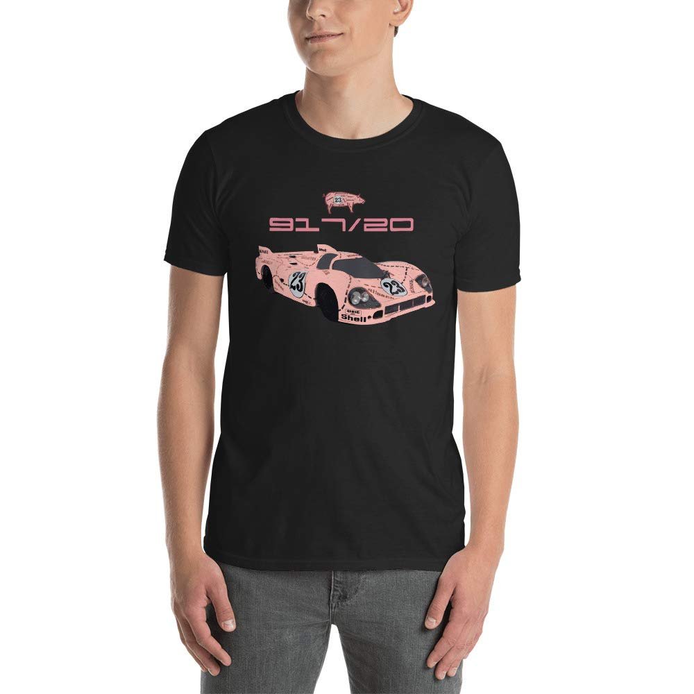 1971 Pink Pig Vintage Race Car Short-Sleeve Unisex T-Shirt