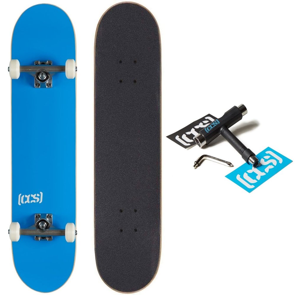 [CCS] Logo Skateboard Complete Blue 7.50"