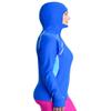 Tuga Women's Snorkel Hooded Top, UPF 50+, Made in USA, Royal/Hawaii, 2XL view 1