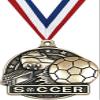 Soccer Medals, 2" Gold Soccer Medal Award with Free Custom Engraving 100 Pack view 1
