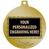 Super Star Medals, 2" Gold Super Star Medal Award with Free Custom Engraving 100 Pack view 3