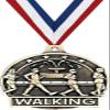 Walking Medals, 2" Gold Walking Medal Award with Free Custom Engraving 20 Pack Prime view 1