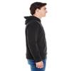 J. America Triblend Hooded Sweatshirt 3XL Solid Black Triblend view 2