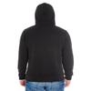J. America Triblend Hooded Sweatshirt 3XL Solid Black Triblend view 3