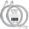 Hapleby 10PCS Premium Bike Shift Cable, Professional Bicycle Shift Wire Kit for Mountain and Road Bicycle, For Free 5 O-rings, 10 End Ferrules and 20 End Caps view 1