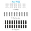 Hapleby 10PCS Premium Bike Shift Cable, Professional Bicycle Shift Wire Kit for Mountain and Road Bicycle, For Free 5 O-rings, 10 End Ferrules and 20 End Caps view 2