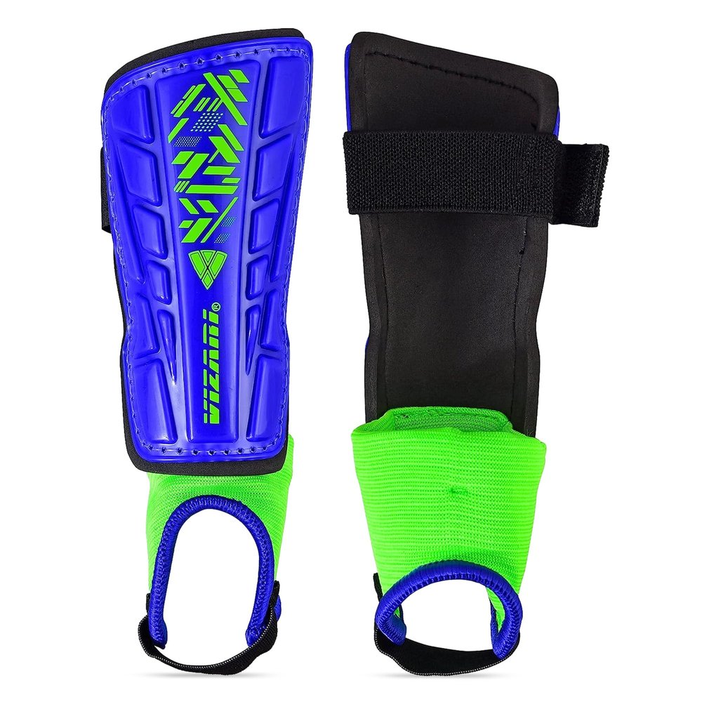 VIZARI Malaga Soccer Shinguard | Durable Soccer Shin Guard with Tough Protection & Elastic Straps | Breathable, Moisture-Wicking Youth Soccer GearProduct