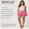 Conceited Womens Shorts High Waisted with Pockets - Casual - Comfy - Lounge - Soft - Spandex - Fuchsia Pink - Small - Medium view 4