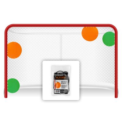 Top Shelf Targets Magnetic Shooting Discs for Hockey & Lacrosse  4-Pack Combo Training Set with Tethers  Precision Aids for Goal Practice and Accuracy Drills